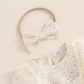 Long Sleeve Lace Baby Romper   