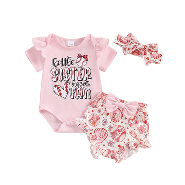 Biggest Fan Baseball Baby Set 0-3 M  