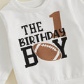 Long Sleeve Birthday Boy Football Toddler Set   