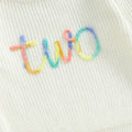 Birthday Rainbow Embroidery Toddler Sweater   