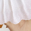 Crochet Top Eyelet Skirt Set   