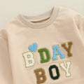 Birthday Chenille Letter Baby Bodysuit   