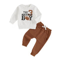 Long Sleeve Birthday Boy Football Toddler Set   