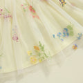 Embroidered Floral Tulle Princess Dress   