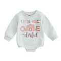 Little Miss ONE-derful Baby Bodysuit Gray 9-12 M 