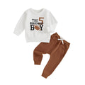 Long Sleeve Birthday Boy Football Toddler Set   