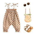 thumbnail image 2 of Toddlder Baby Girl Clothes Infant Romper Sleeveless Strap Bodysuit One 2 of 10