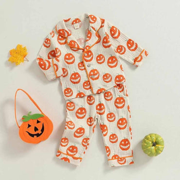 Halloween Pumpkins Toddler Pajama Set   