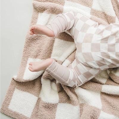 Checkered Plush Blanket   