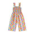 Sleeveless Floral Toddler Jumpsuit   