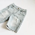 Slate Gray Bermuda Denim Toddler Shorts   