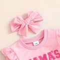 Long Sleeve Ruffle Mama's Mini Bow Set   