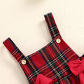 Plaid Bows Baby Set