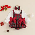 Plaid Bows Baby Set   