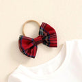 Plaid Bows Baby Set   