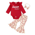 Santa Baby Candy Cane Flare Baby Set 0-3 M  