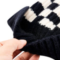 Checkered Knitted Hat   