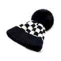 Checkered Knitted Hat   