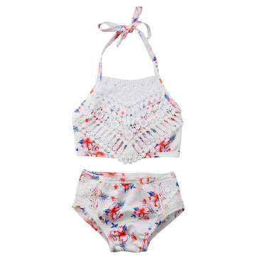 Floral Lace Swimsuit - The Trendy Toddlers