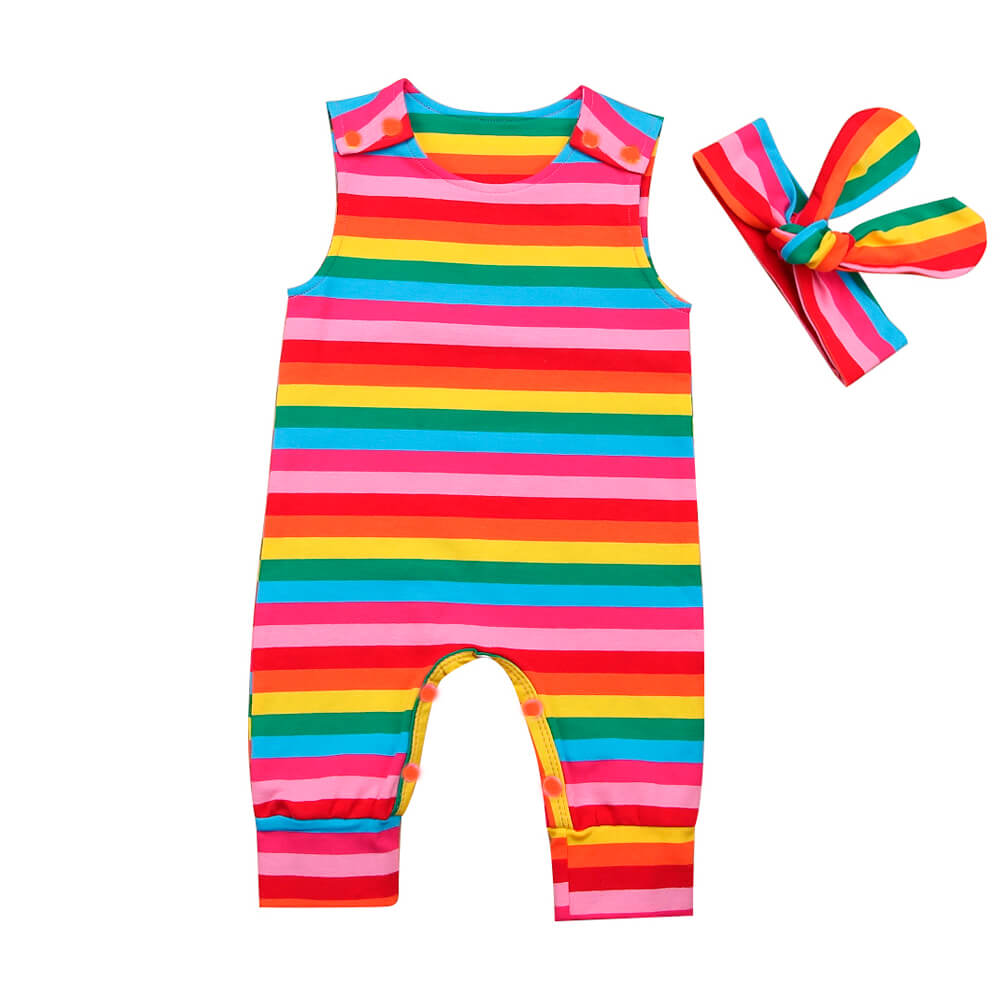 Colorful Striped Jumpsuit - The Trendy Toddlers