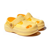 Yellow Solid Toddler Clogs   