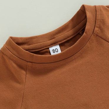 Solid Brown Toddler Tee   