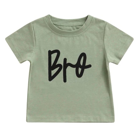 Solid Bro Toddler Tee Olive Green 2T 