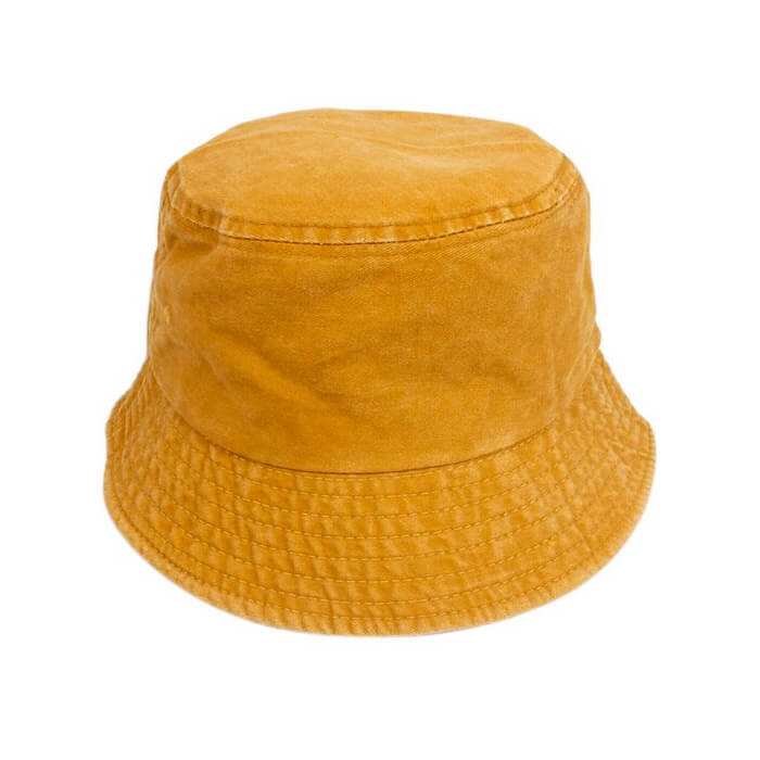 Solid Bucket Hat Yellow  