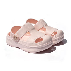 Pink Solid Toddler Clogs   