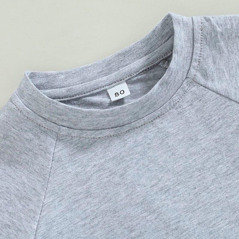 Solid Gray Toddler Tee   