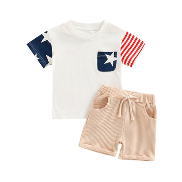 American Solid Shorts Toddler Set   