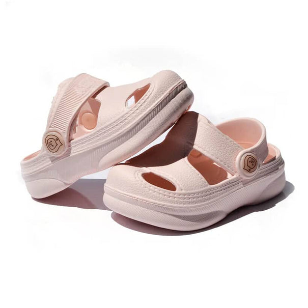 Pink Solid Toddler Clogs   
