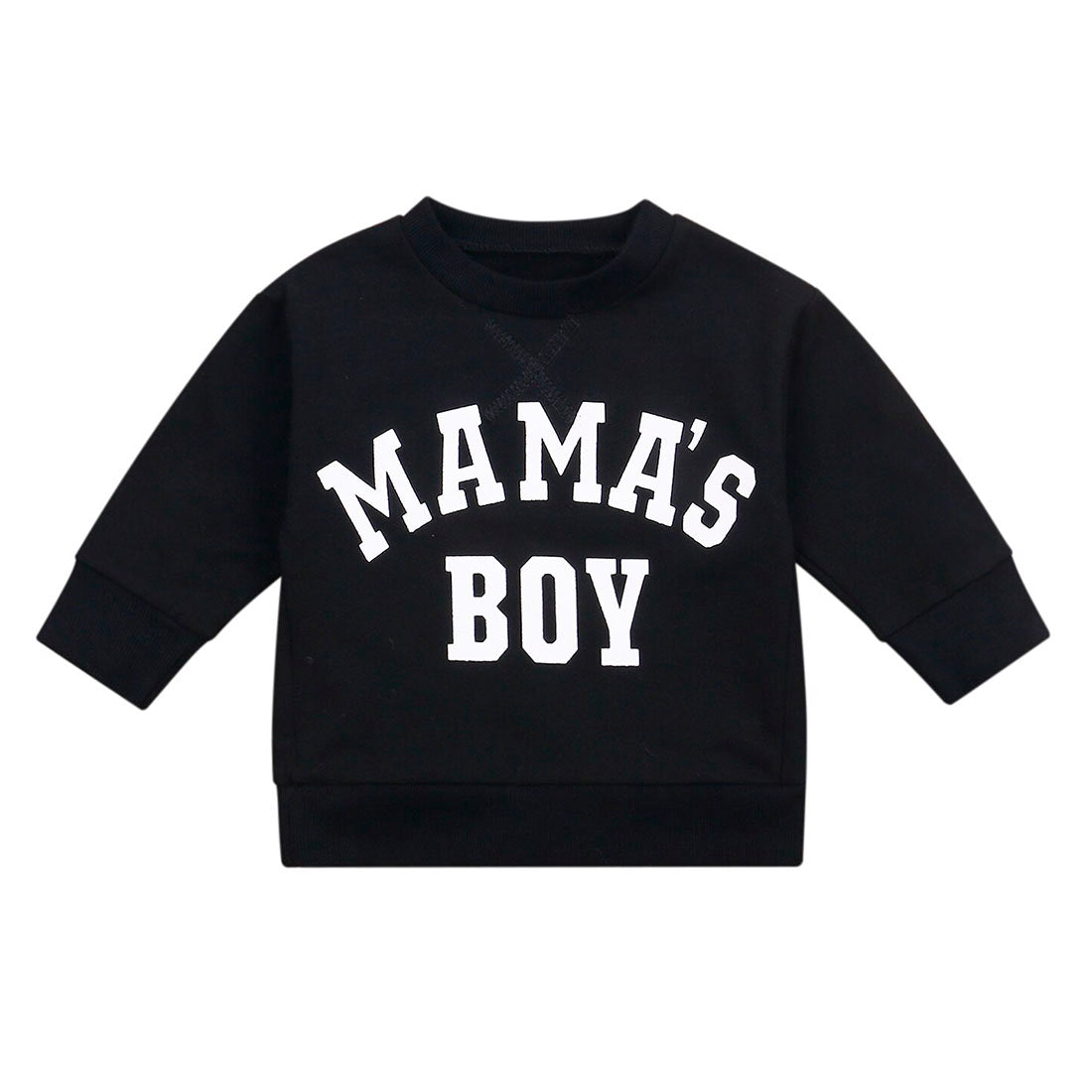 Mama's Boy Black Toddler Sweatshirt   