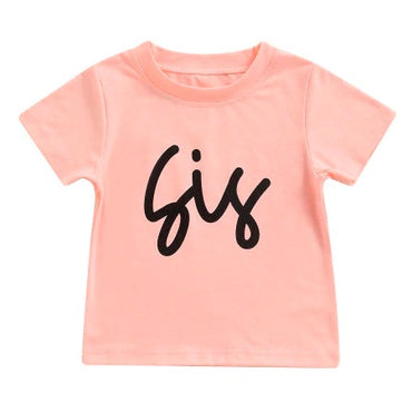 Solid Sis Toddler Tee Light Pink 2T 