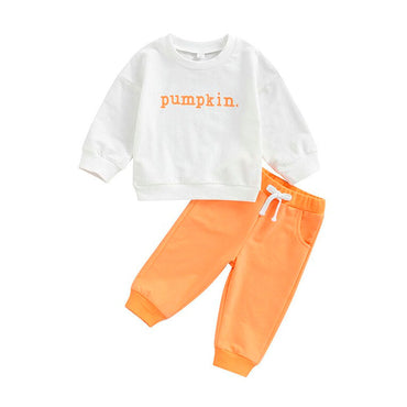 Pumpkin Sweatshirt Set