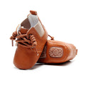 Solid Lace Up Retro Baby Boots   