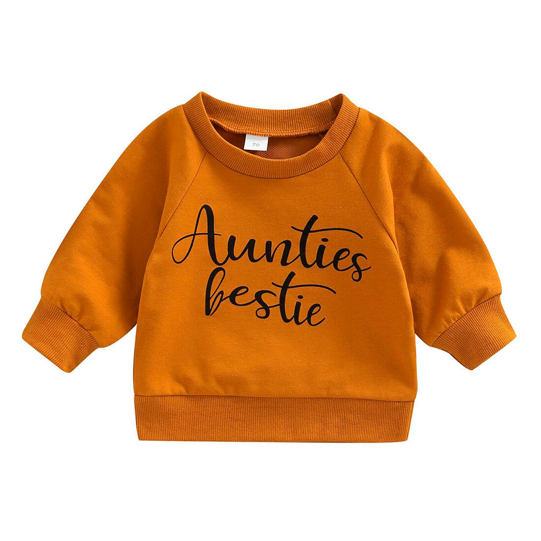 Aunties Bestie Baby Sweatshirt Brown 0-3 M 