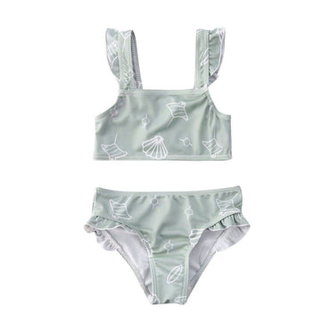 Shell Ruffled Swimsuit - The Trendy Toddlers