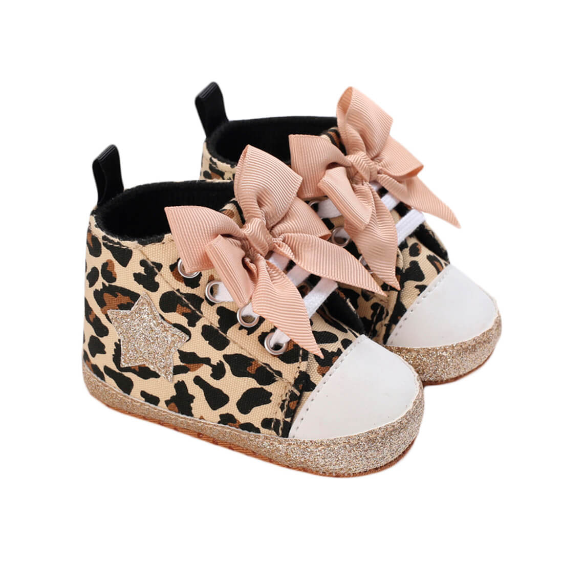 Sparkly Leopard Baby Sneakers