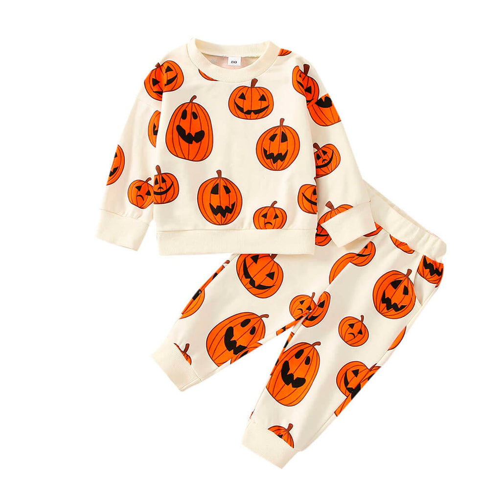 Unisex Pumpkins Sweatshirt 2-Piece Outfit Set – The Trendy Toddlers