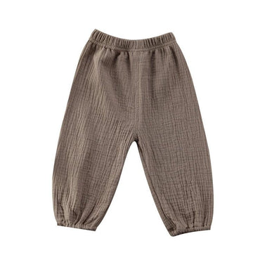 Khaki Wrinkled Pants - The Trendy Toddlers