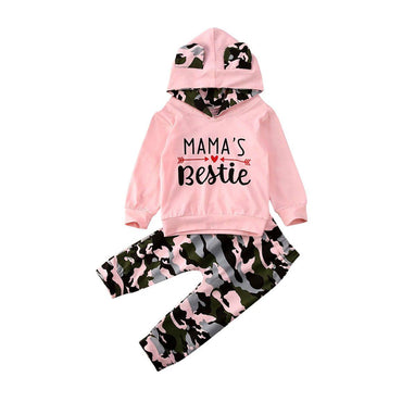 Mama's Bestie Camo Baby Set   