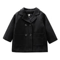 Solid Double Breasted Toddler Jacket