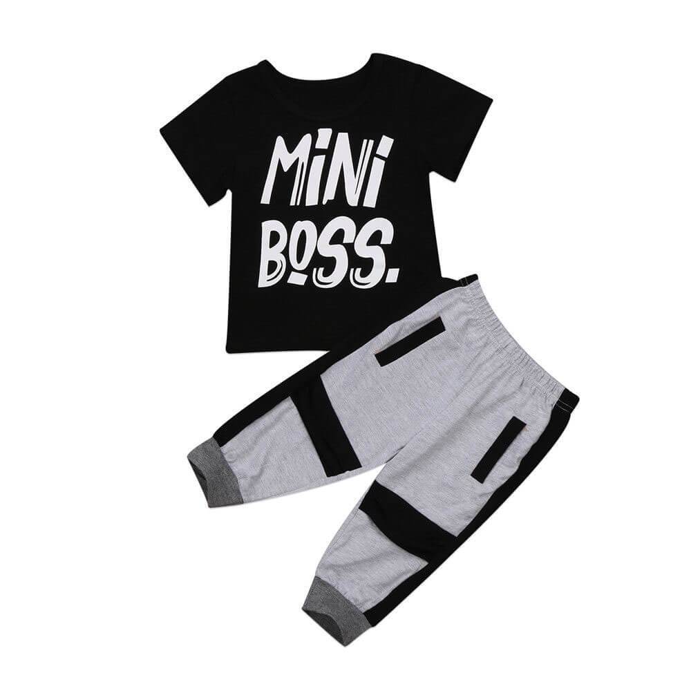 Mini Boss Geometric Set - The Trendy Toddlers
