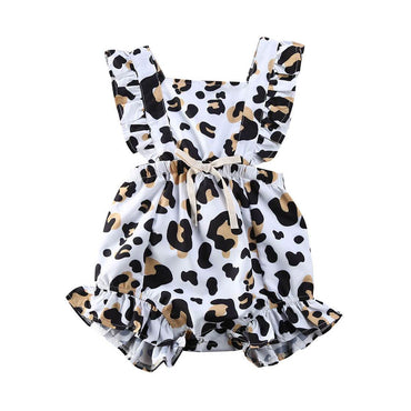 Leopard Ruffled Romper - The Trendy Toddlers