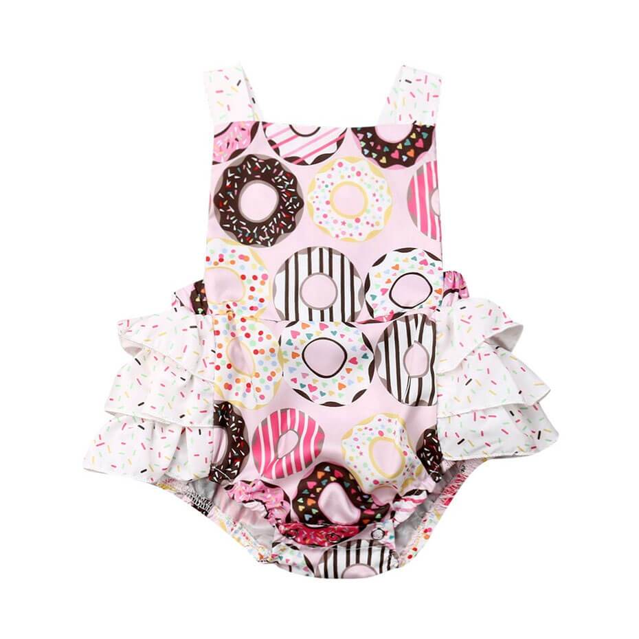 Ruffled Donuts Romper - The Trendy Toddlers