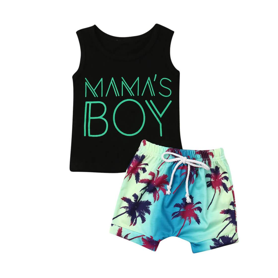 Mama's Boy Tropical Set - The Trendy Toddlers