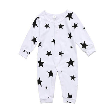 Long Sleeve Star Baby Jumpsuit   
