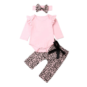 Pink Leopard Baby Set   