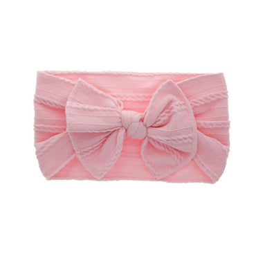 Bow Solid Headband Pink  